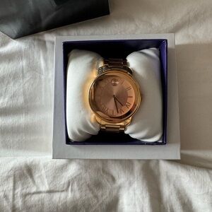 Rose Gold Movado Swiss Model Watch